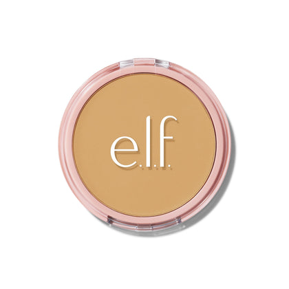 e.l.f. compact front view showing sleek packaging and travel convenience