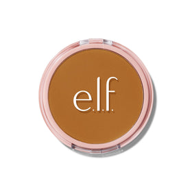 e.l.f. Halo Glow compact front view showing sleek packaging and brand