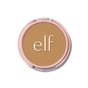 e.l.f. Halo Glow compact front view showing sleek packaging and shade