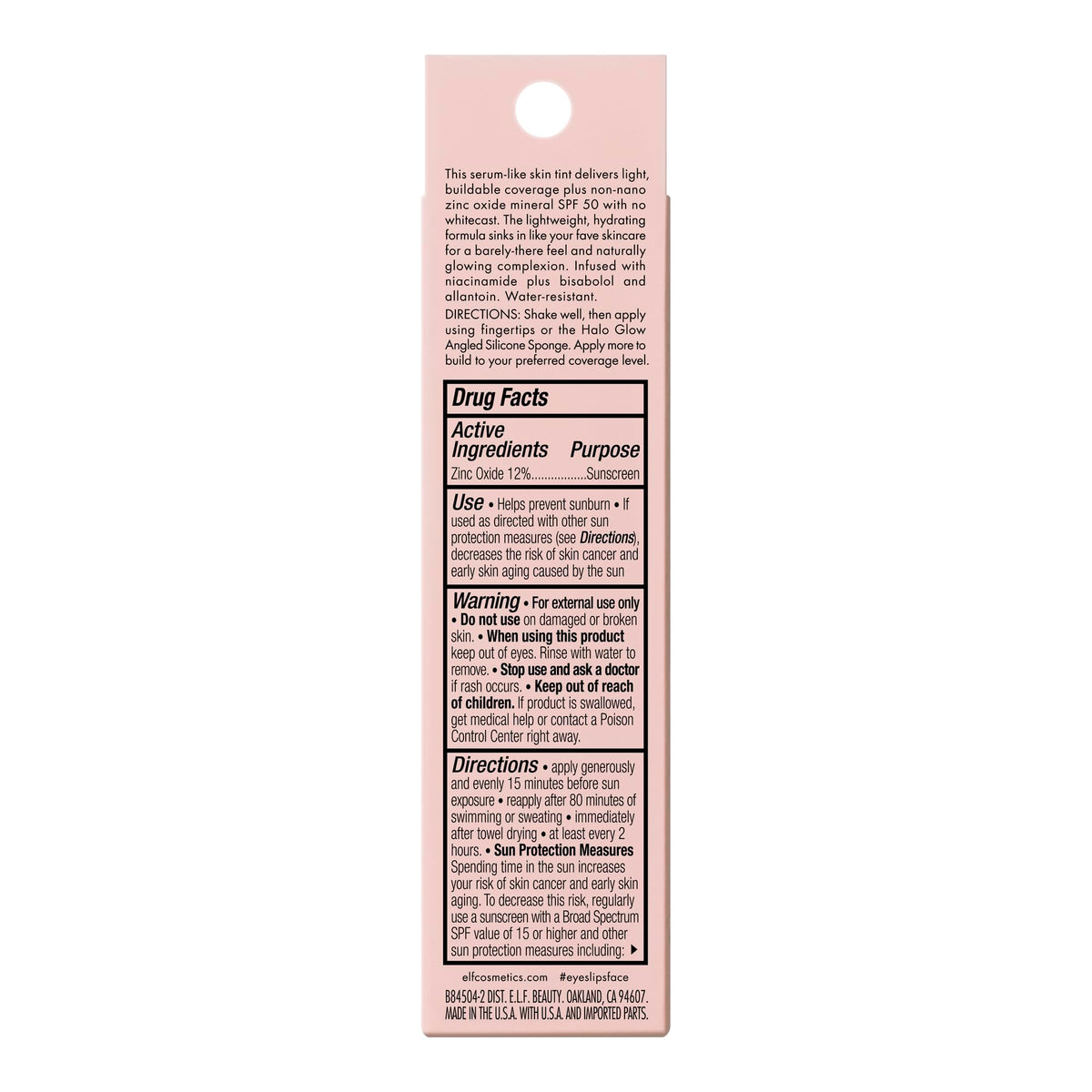 e.l.f. skin tint on bathroom counter during morning routine for time-saving