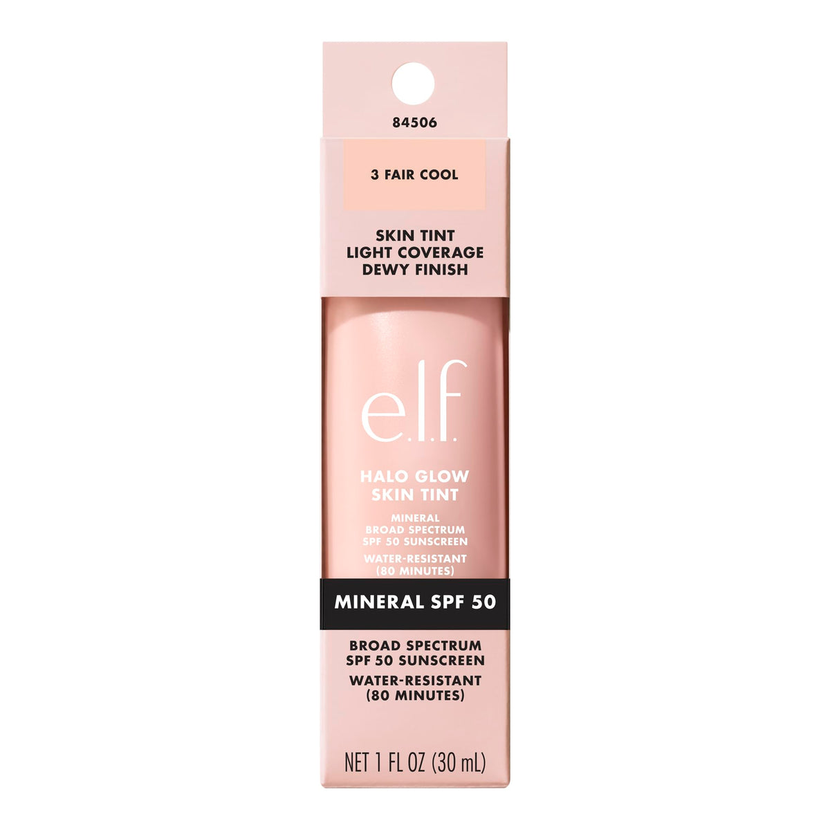 e.l.f. size comparison with coin showing compact tube for travel-friendly convenience