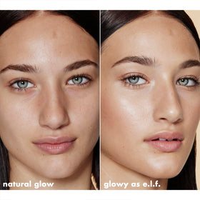 e.l.f. product next to lipstick to show travel-friendly size and scale
