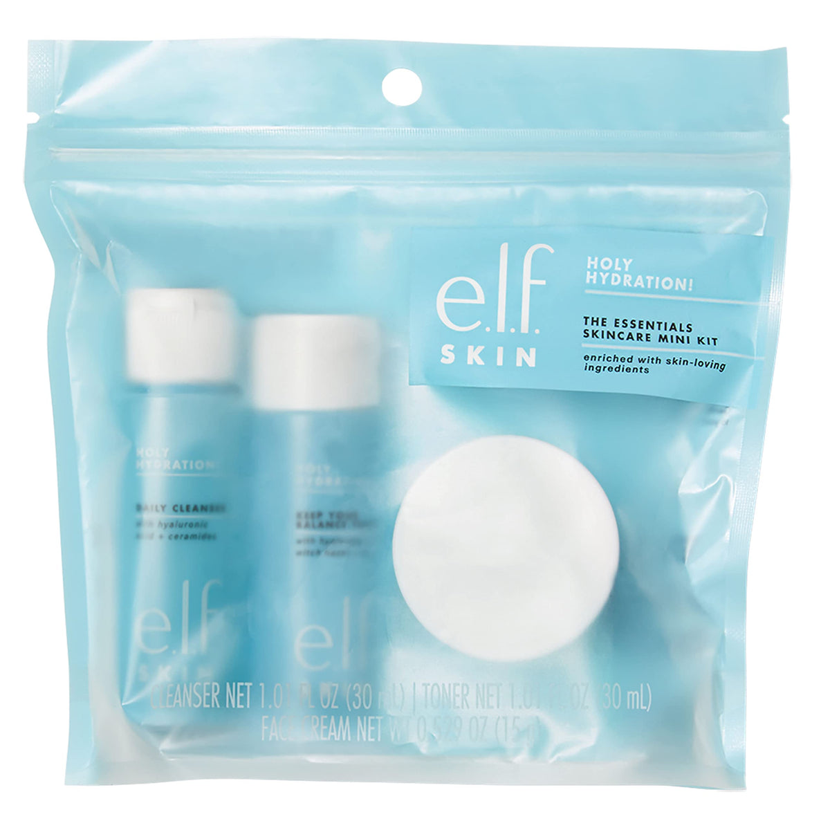 e.l.f. moisturizer cream swirl emphasizing peptides and hyaluronic retention benefits