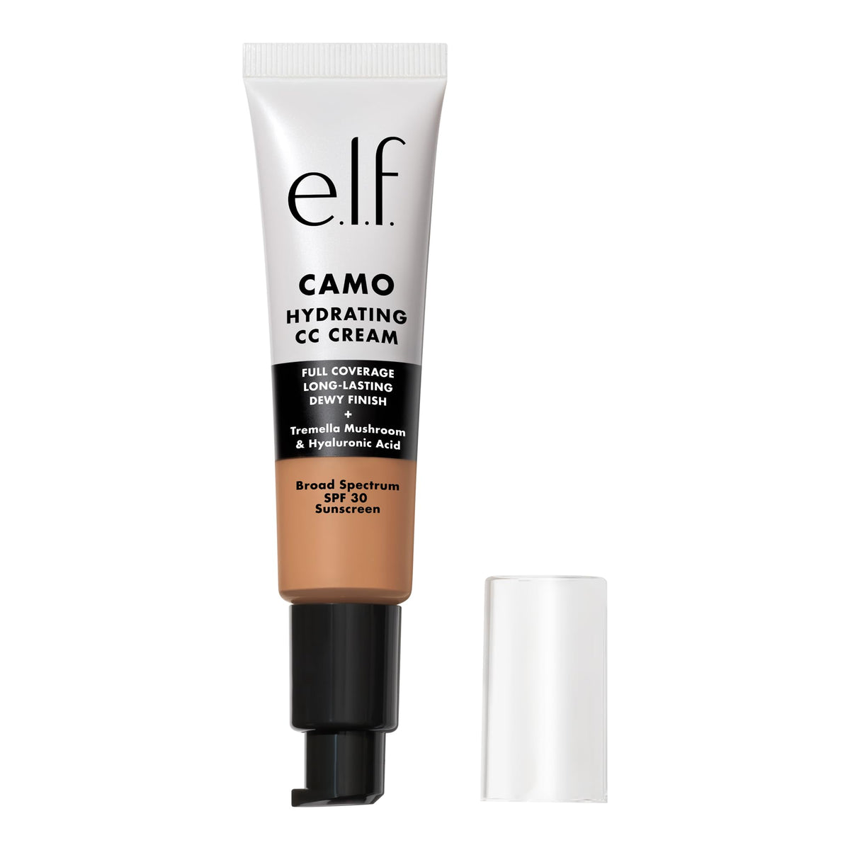 e.l.f. Hydrating Camo CC Cream front packaging shows label and shade