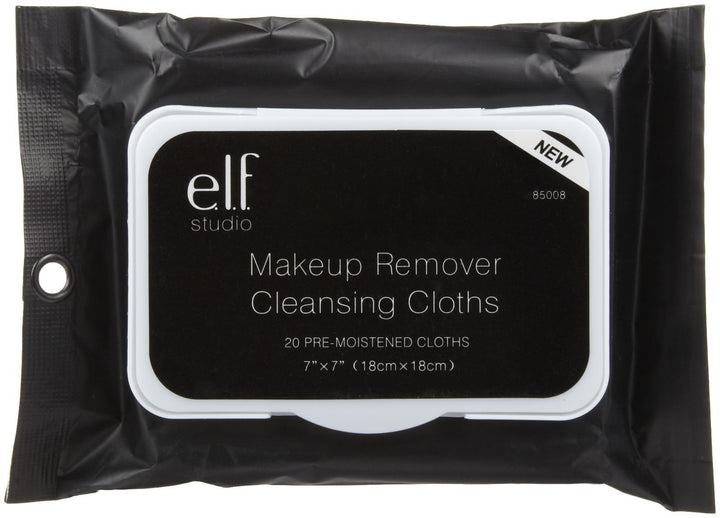 e.l.f. front pack shot showing compact travel-friendly wipes and benefits