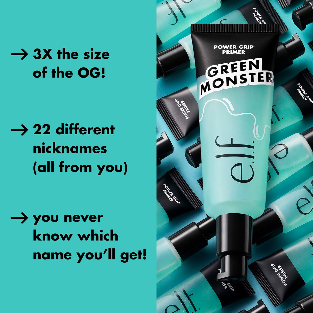e.l.f. Power Grip Primer application on fingertip demonstrating easy blending