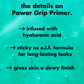 e.l.f. Power Grip Primer texture close-up for smoother makeup application