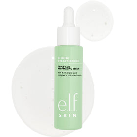 e.l.f. SKIN front packaging showing bottle and box — clear blemish care benefit
