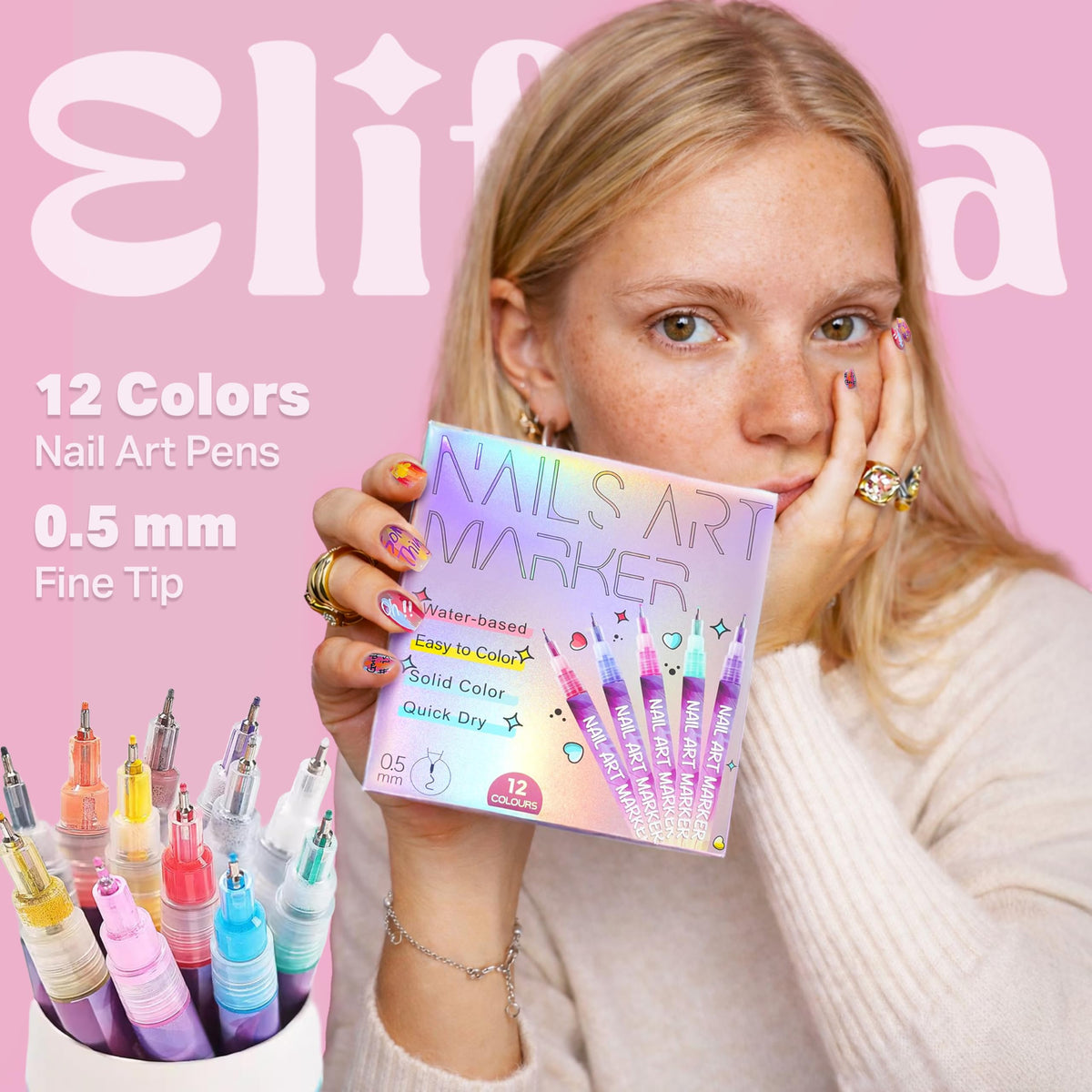 ELIFERA nib close-up highlighting fine tip for precise line work and controlled strokes