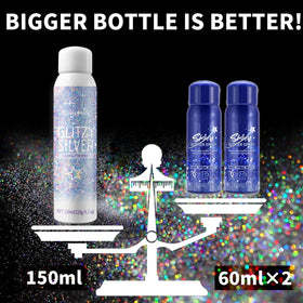 Elitles Made used at a festival on a model demonstrating event-ready sparkle