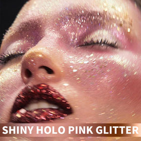 Elitles Made glitter on skin close-up giving a festival-ready luminous finish