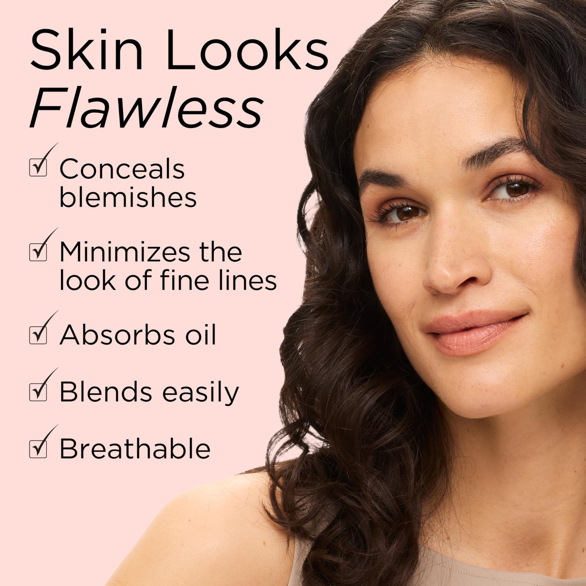 Elizabeth Arden application before and after showing visible smoothing benefit