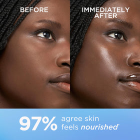 Elizabeth Arden applied to lips illustrating glossy finish and immediate conditioning