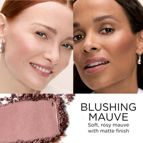 Elizabeth Arden applied on model cheek for natural flushed enhancement