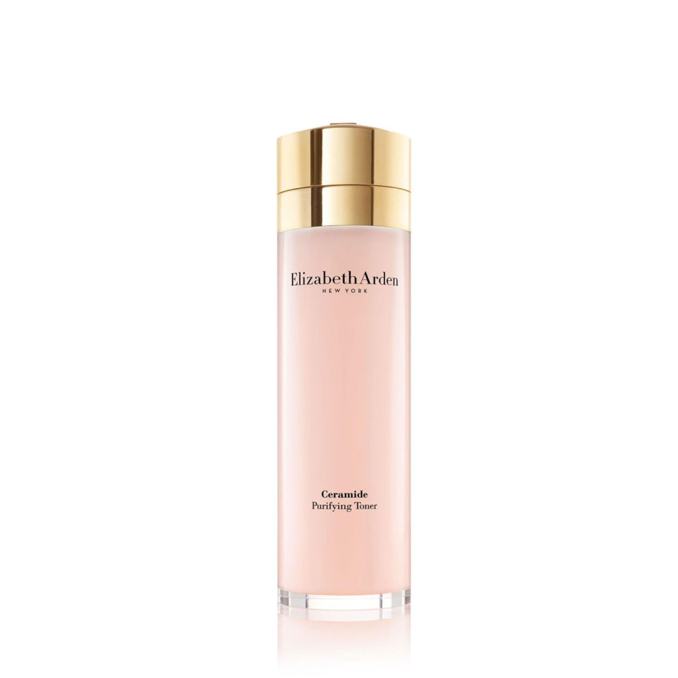 Elizabeth Arden cleansing oil front bottle showing label and benefits
