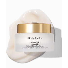 Elizabeth Arden open jar showing creamy texture and quick absorbency