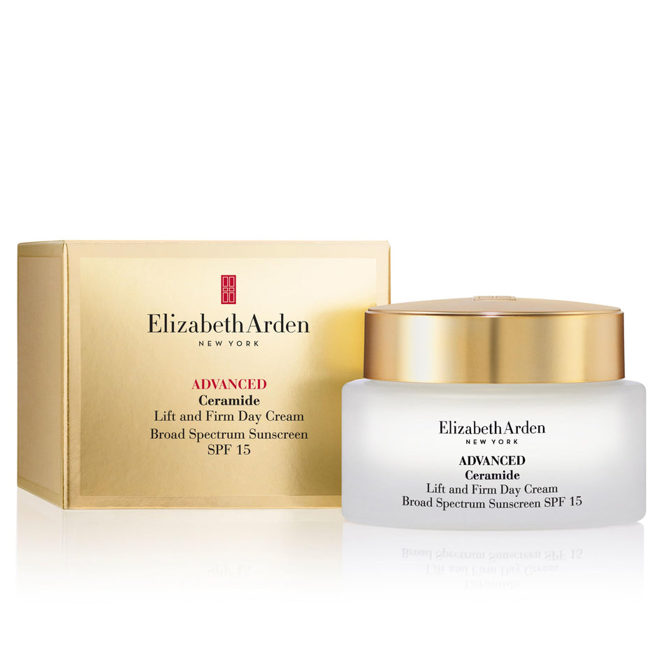 Elizabeth Arden jar front view showing product packaging and premium appeal