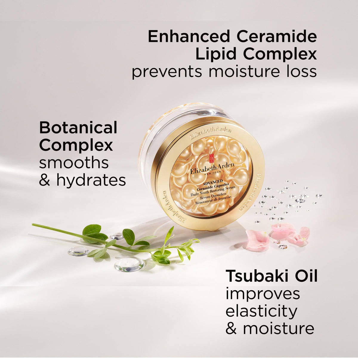 Elizabeth Arden clinical results graphic supporting visible skin improvement