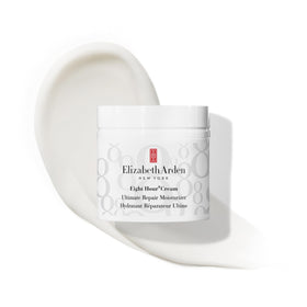 Elizabeth Arden cream texture close-up highlighting lightweight absorbent feel