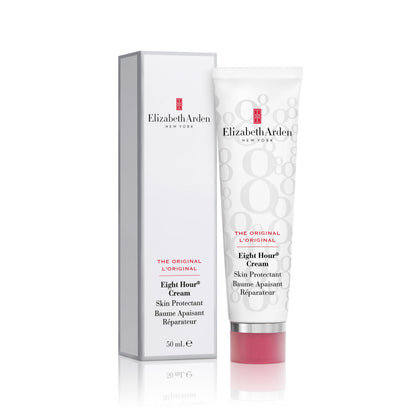 Elizabeth Arden front packaging showing the balm tin for easy identification and portability