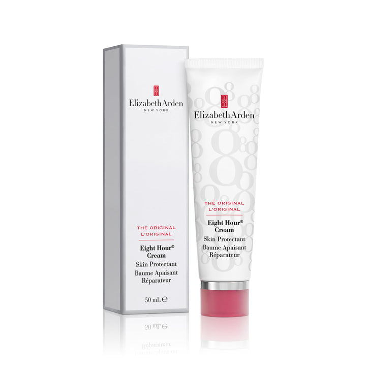 Elizabeth Arden front packaging showing the balm tin for easy identification and portability