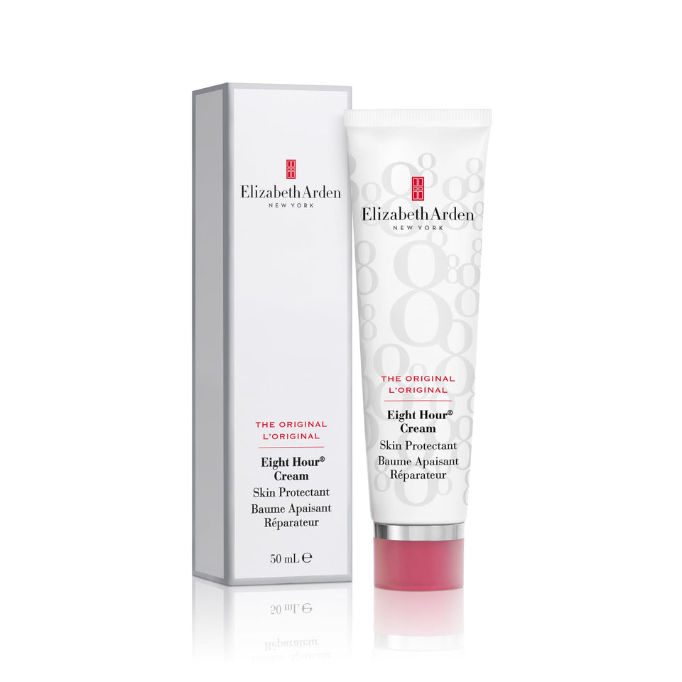 Elizabeth Arden front packaging showing the balm tin for easy identification and portability