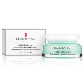Elizabeth Arden front packaging showing gel jar and brand benefit