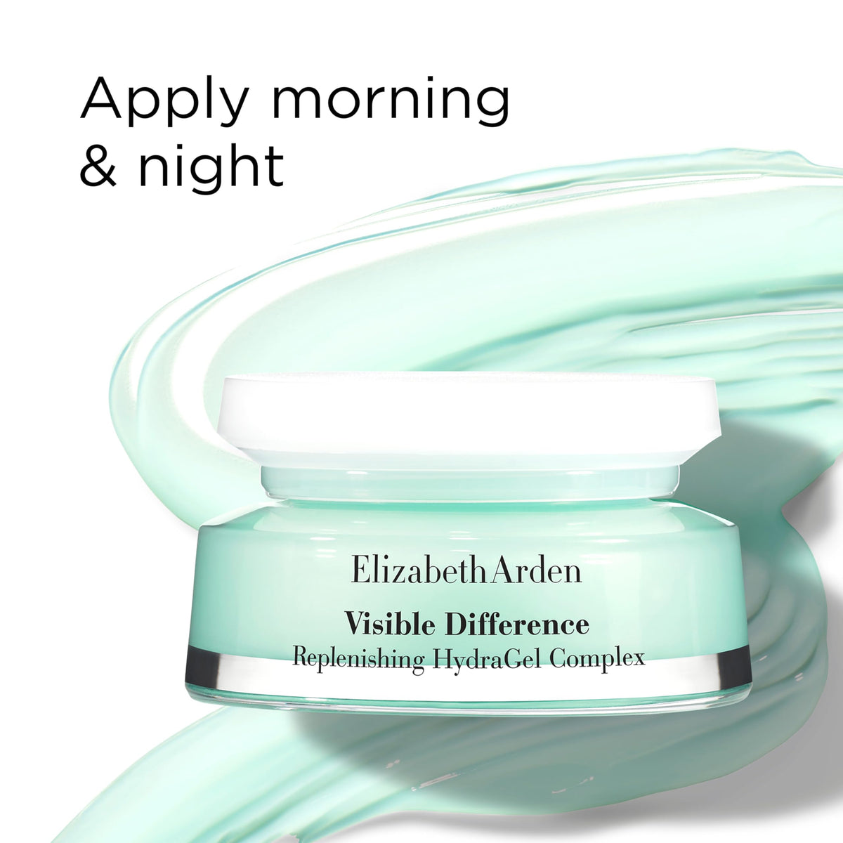 Elizabeth Arden 2.5 oz jar beside common objects for scale