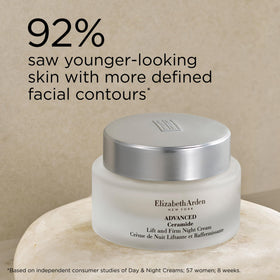 Elizabeth Arden ceramide ingredient close-up highlighting barrier support and nourishment
