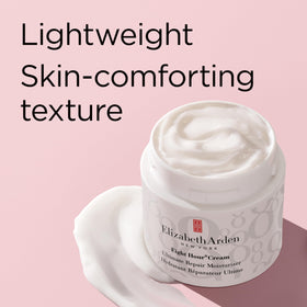 Elizabeth Arden ingredient label closeup showing squalane and rehydrating complex benefits