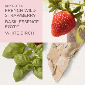 elizabeth arden ingredient label detail showing sustainably sourced botanicals