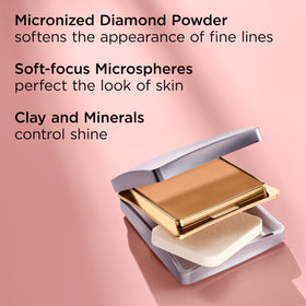 Elizabeth Arden compact inside a travel bag for on-the-go coverage