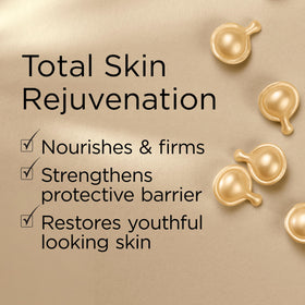 Elizabeth Arden applying capsule serum in a nighttime skincare routine