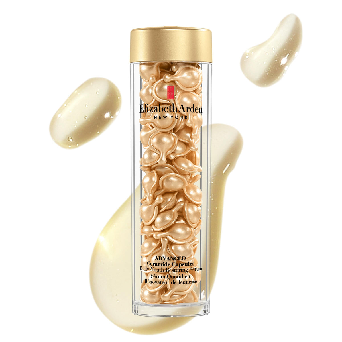 Elizabeth Arden open capsule with serum dispensing for precise application
