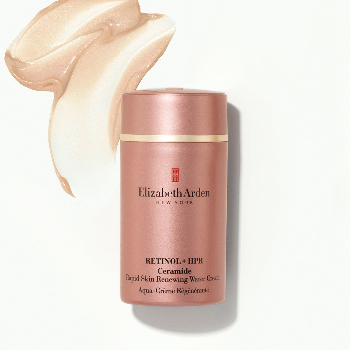 Elizabeth Arden open jar texture close-up showing light water cream