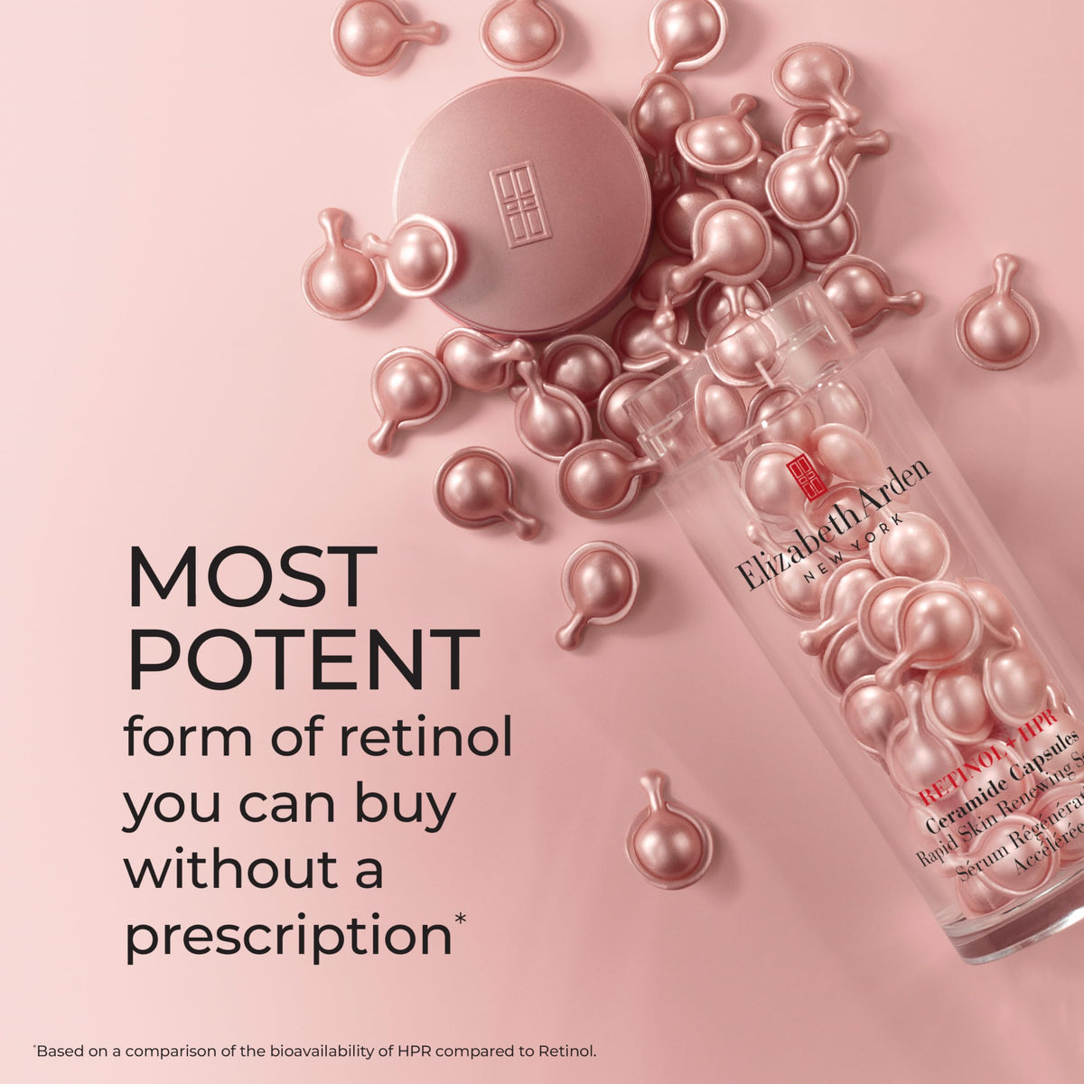 Elizabeth Arden opening a capsule to show easy application and consistent dosing benefit