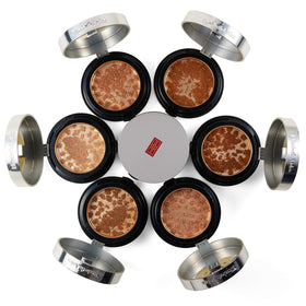Elizabeth Arden powder on vanity illustrating everyday wearable finish
