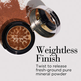 Elizabeth Arden swatch on skin showing buildable sheer to full coverage