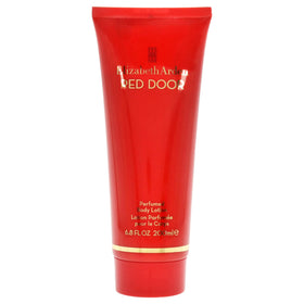 Elizabeth Arden Red Door front bottle showing label and elegant packaging for immediate recognition and luxury appeal