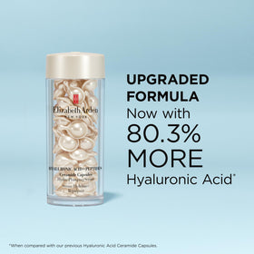 Elizabeth Arden applying serum to skin showing fast absorption and hydration