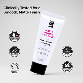 Elizabeth Mott primer applied on hand demonstrating lightweight glide