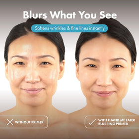 Elizabeth Mott product applied on hand showing blendable, non-greasy feel