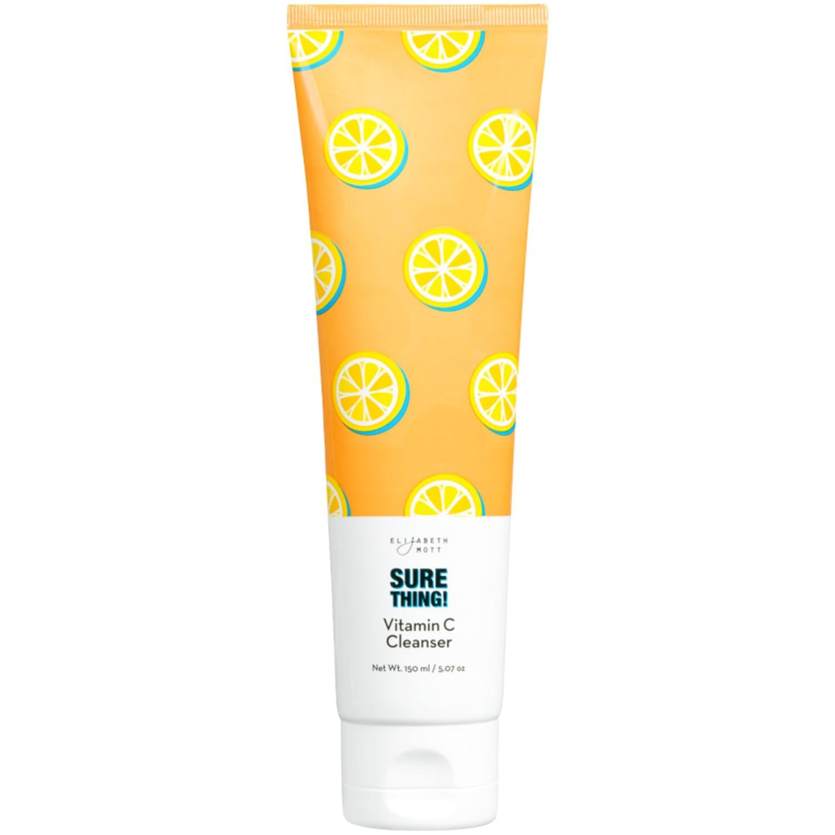 Elizabeth Mott front packaging showing tube for clear product identification and shelf appeal