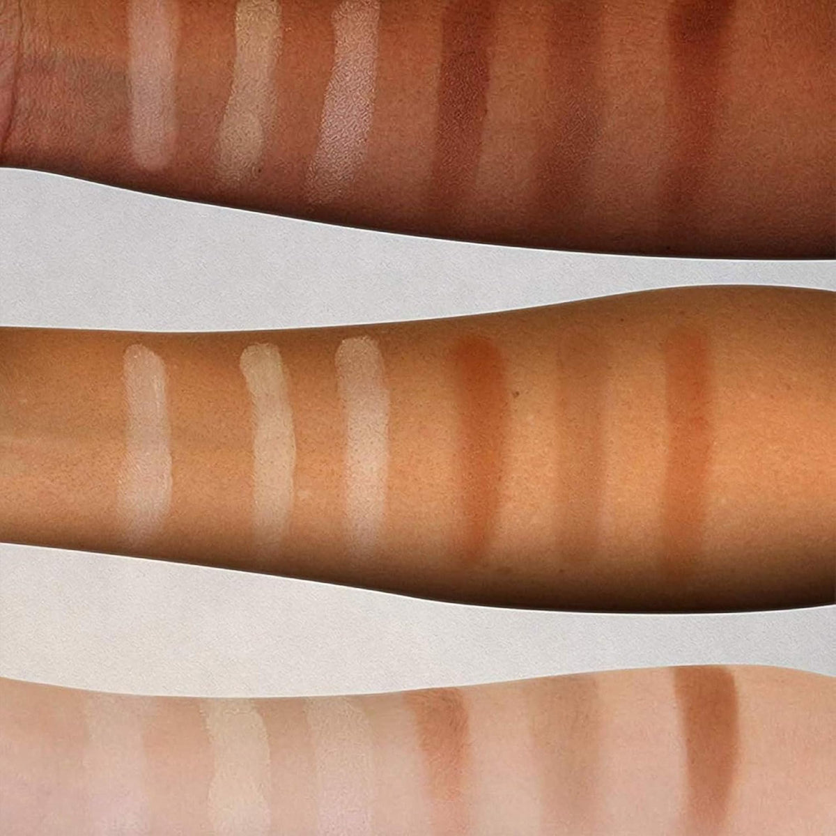 Elizabeth Mott highlight powder close-up showing luminous sheen for natural glow