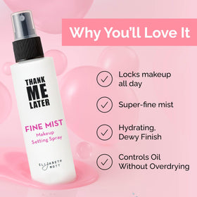 Elizabeth Mott bottle in hand showing 95 mL scale and travel-friendly convenience
