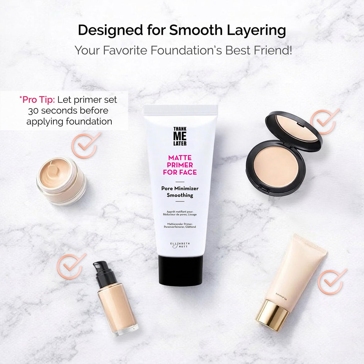 Elizabeth Mott product label highlighting Leaping Bunny certification