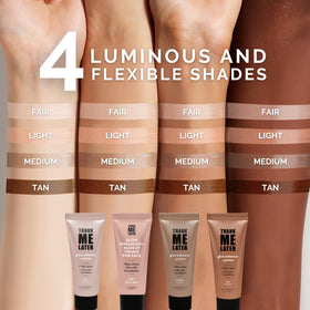 Elizabeth Mott mixed into foundation demonstrating all-over subtle glow
