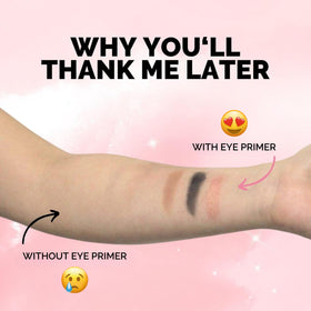Elizabeth Mott primer swatches on skin showing color-correcting and neutralizing effect
