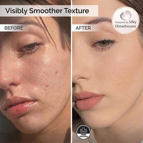 Elizabeth Mott close-up of primer texture for smooth pore blurring