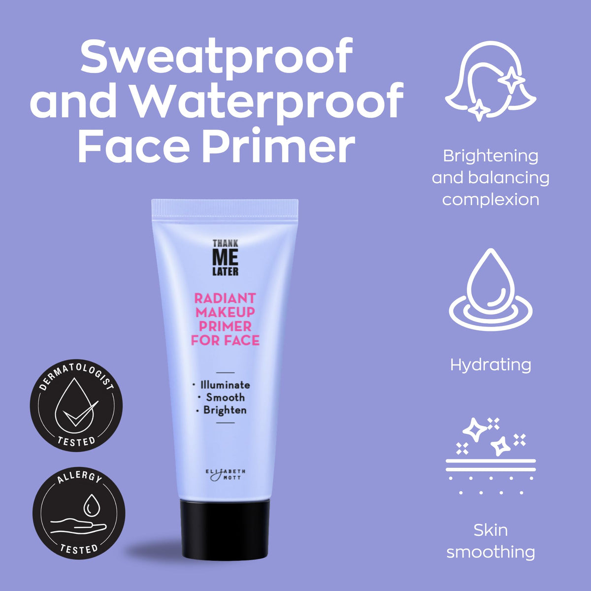 Elizabeth Mott texture close-up revealing lightweight dewy finish benefit
